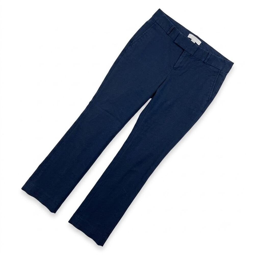 BANANA REPUBLIC Martin Fit Work Pants Navy Blue Cotton Lyocell Womens 0